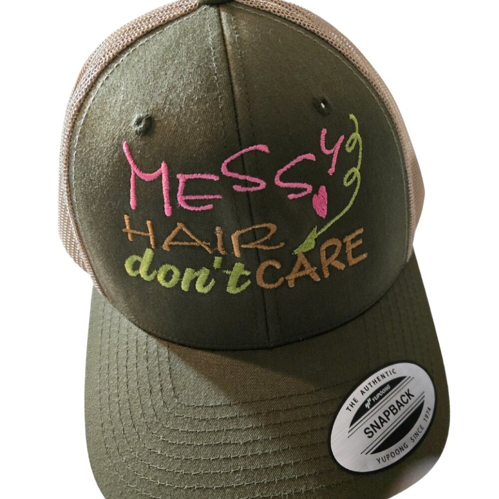 Messy Hair Don't Care Trucker Hat